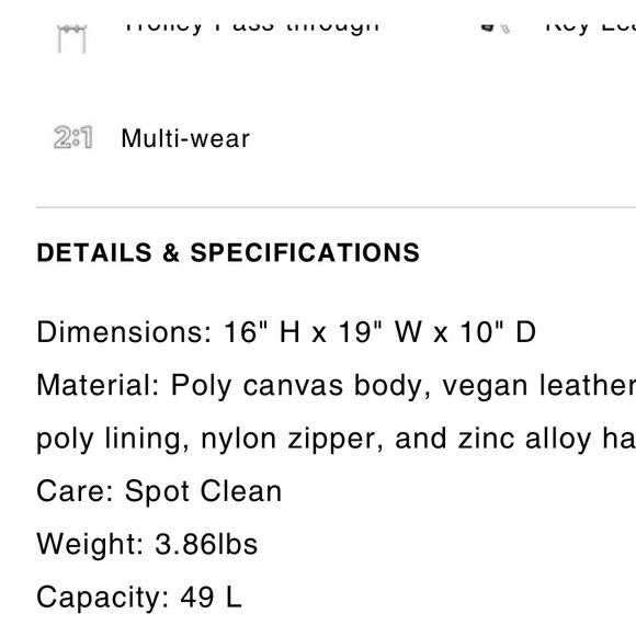 BEIS Weekender Bag 🕊️🌙✨ - Picture 7 of 7